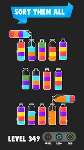 Water colors sort puzzle game screenshot 14