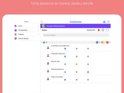 Asistencias screenshot 10