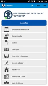 Ouvidoria Bebedouro screenshot 2