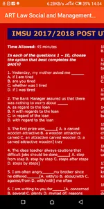 IMSU Post utme past questions screenshot 1