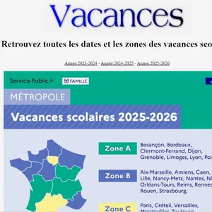 Vacances scolaires screenshot 0
