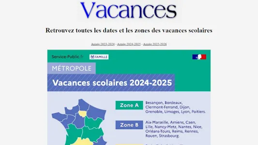 Vacances scolaires screenshot 8