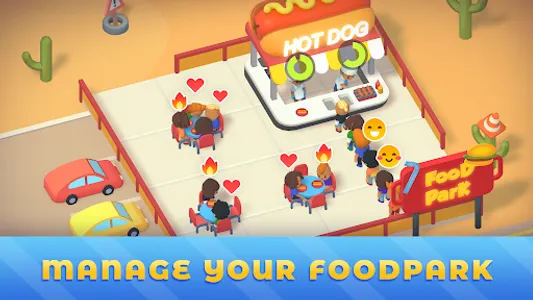 Idle Food Park Tycoon screenshot 0