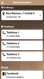 Pizzaria Saraiva screenshot 2