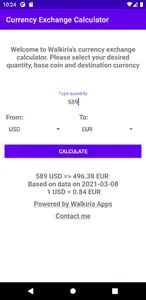 Simple Currency Exchange Rate  screenshot 1