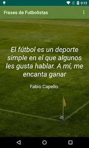 Frases motivadoras de futbolis screenshot 1