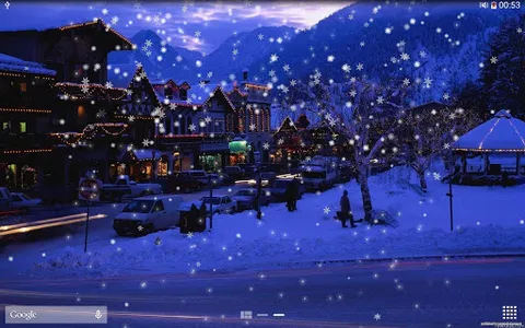 Snow Night City live wallpaper screenshot 14