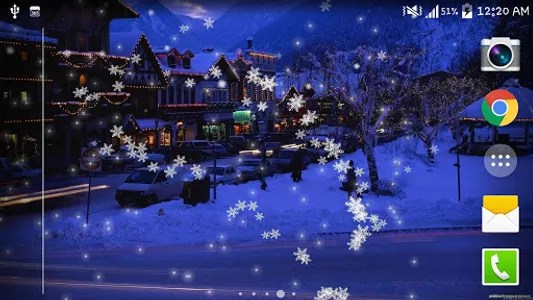 Snow Night City live wallpaper screenshot 7