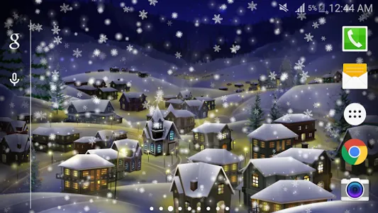 Snow Night City wallpaper PRO screenshot 0