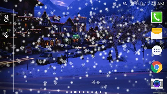 Snow Night City wallpaper PRO screenshot 3