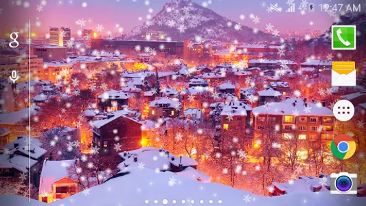 Snow Night City wallpaper PRO screenshot 6