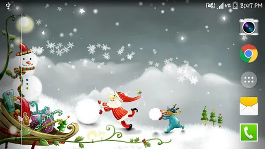 Christmas Snow Live Wallpaper screenshot 3