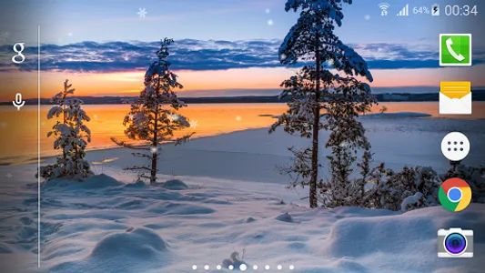 Winter Snow Live Wallpaper  HD screenshot 2