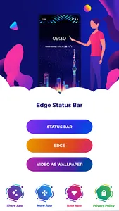 Edge Light Live Wallpaper screenshot 0