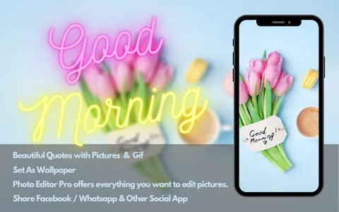 Good Mornings App Images Edito screenshot 0