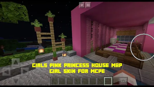 Girls Pink Princess House MCPE screenshot 0