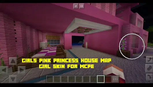 Girls Pink Princess House MCPE screenshot 1