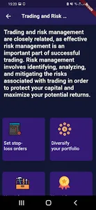 CSF trading - learn trading screenshot 1