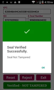 Warner e-Seal Port/ICD App - C screenshot 3