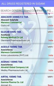 Sudan Drug Index screenshot 1