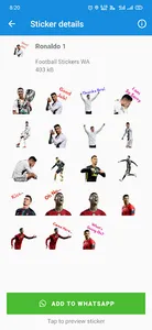 WASticker - Football Stickers screenshot 1