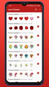 WASticker: Love Flowers screenshot 0