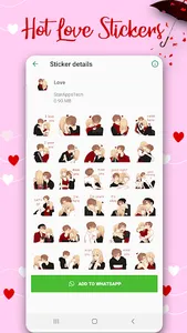 Love Stickers For Whatsapp 202 screenshot 2