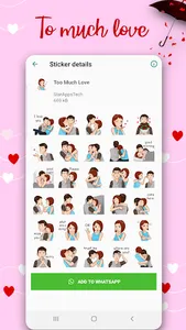 Love Stickers For Whatsapp 202 screenshot 5