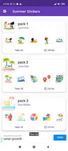 Summer Stickers screenshot 0