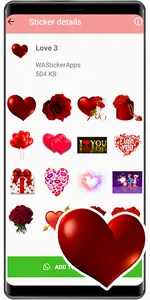 WASticker love stickers screenshot 5