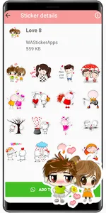 WASticker love stickers screenshot 7