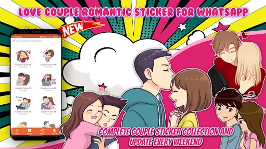 Love Couple Romantic Sticker screenshot 0