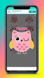 Night Owl Cute WASticker screenshot 3