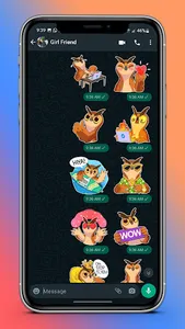 Night Owl Cute WASticker screenshot 6