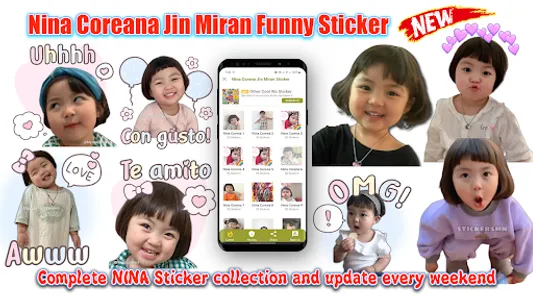 Nina Coreana Miran WASticker screenshot 8