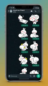 Snowball Rabbit WASticker screenshot 20