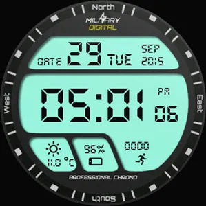 Watch Face Military Digital screenshot 4