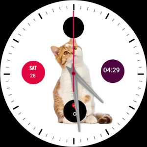 Cat Watch Face Analog L29 screenshot 2