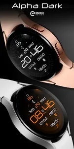 Alpha Dark digital watch face screenshot 4