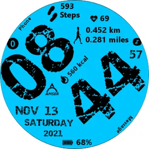 Amser Destroy Digi Watch Face screenshot 30