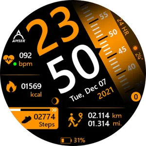 Amser Rieka Digital Watchface screenshot 28