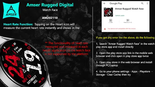 Amser Rugged Watch Face screenshot 23