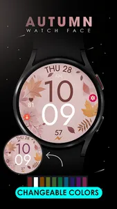 Fall Autumn digital watch face screenshot 2