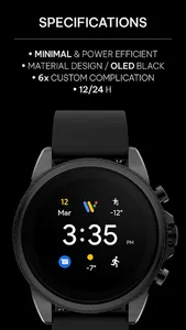 Awf Pixel: Wear OS watch face screenshot 1