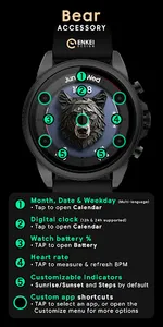 Bear Accessory - watch face screenshot 3