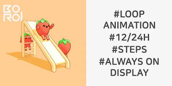 Slide Strawberry Watch face screenshot 0