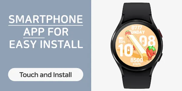 Slide Strawberry Watch face screenshot 1