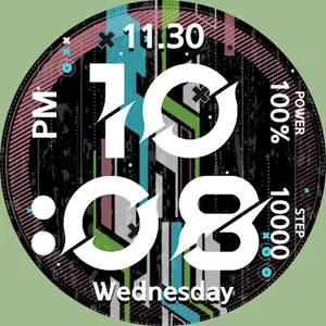 Cyberfunk Watchface screenshot 6