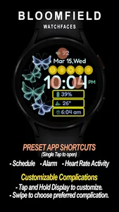 Butterfly Bloom Watch Face screenshot 2