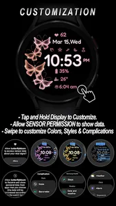 Butterfly Bloom Watch Face screenshot 3